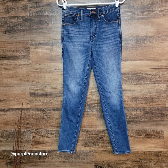 Madewell Jeans 27 Skinny 10" High Rise Danny Wash G7391 Tummy Control Stretch - Picture 1 of 13